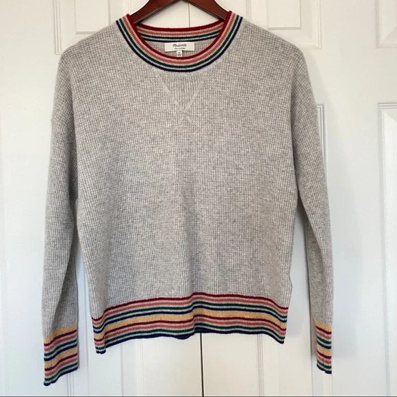 Madewell gray oversized Cashmere Sweater - Picture 4 of 11
